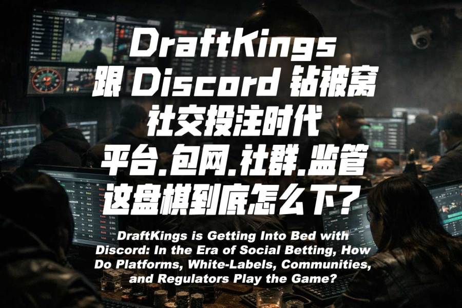DraftKings 跟 Discord 钻被窝：社交投注时代，平台、包网、社群、监管这盘棋到底怎么下？